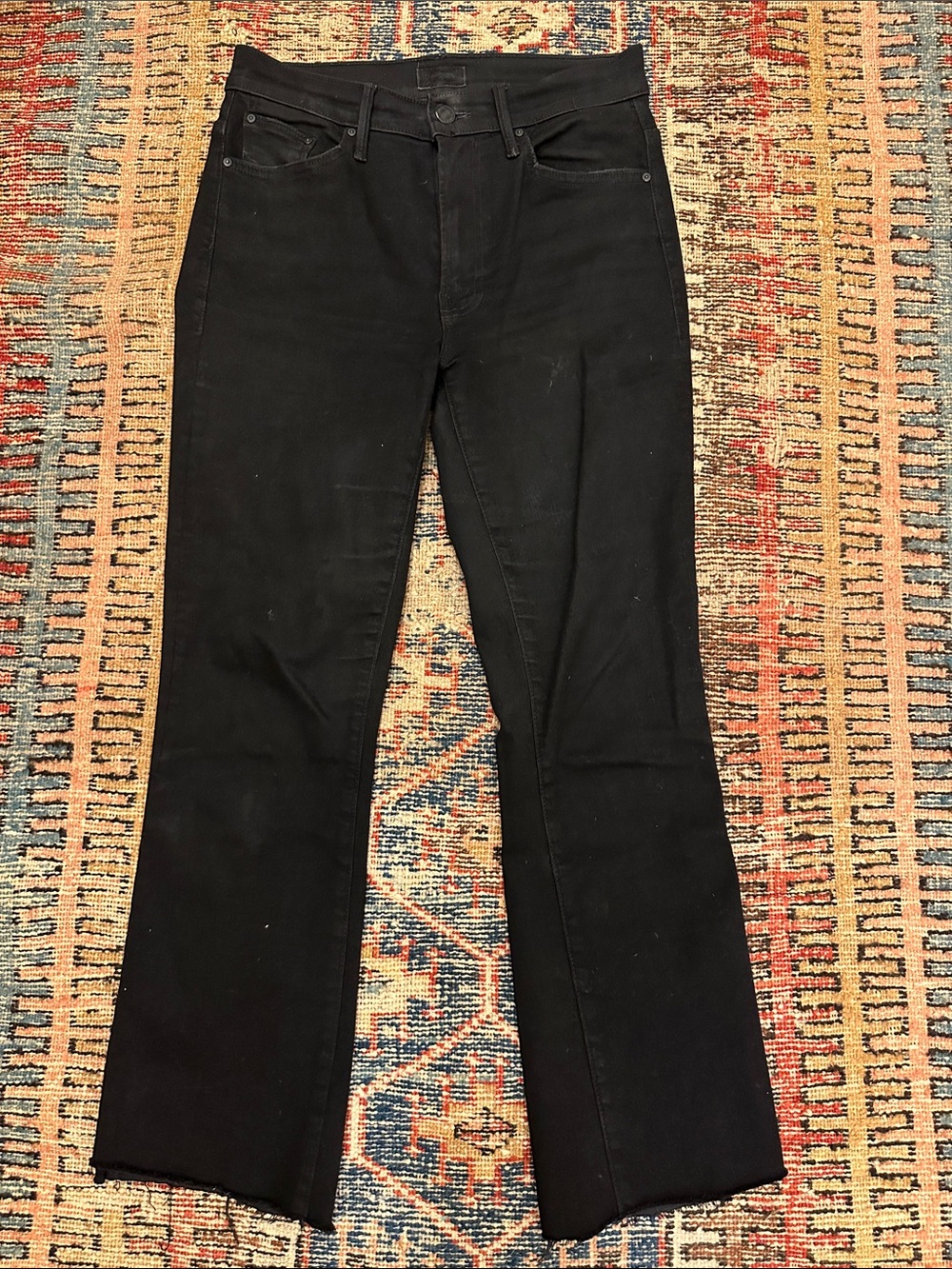 Mother The Insider Crop Step Fray Jeans in Not Guilty size 26